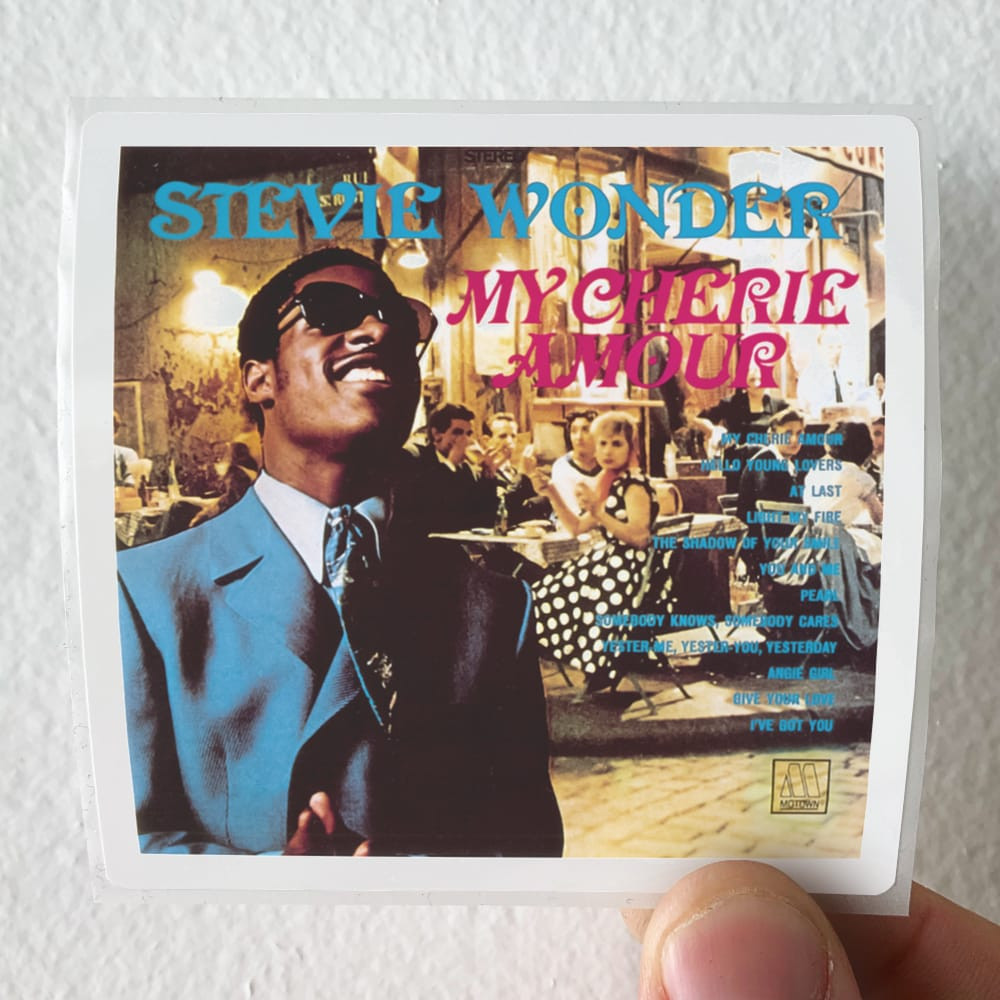 Stevie Wonder My Cherie Amour Album Cover Sticker