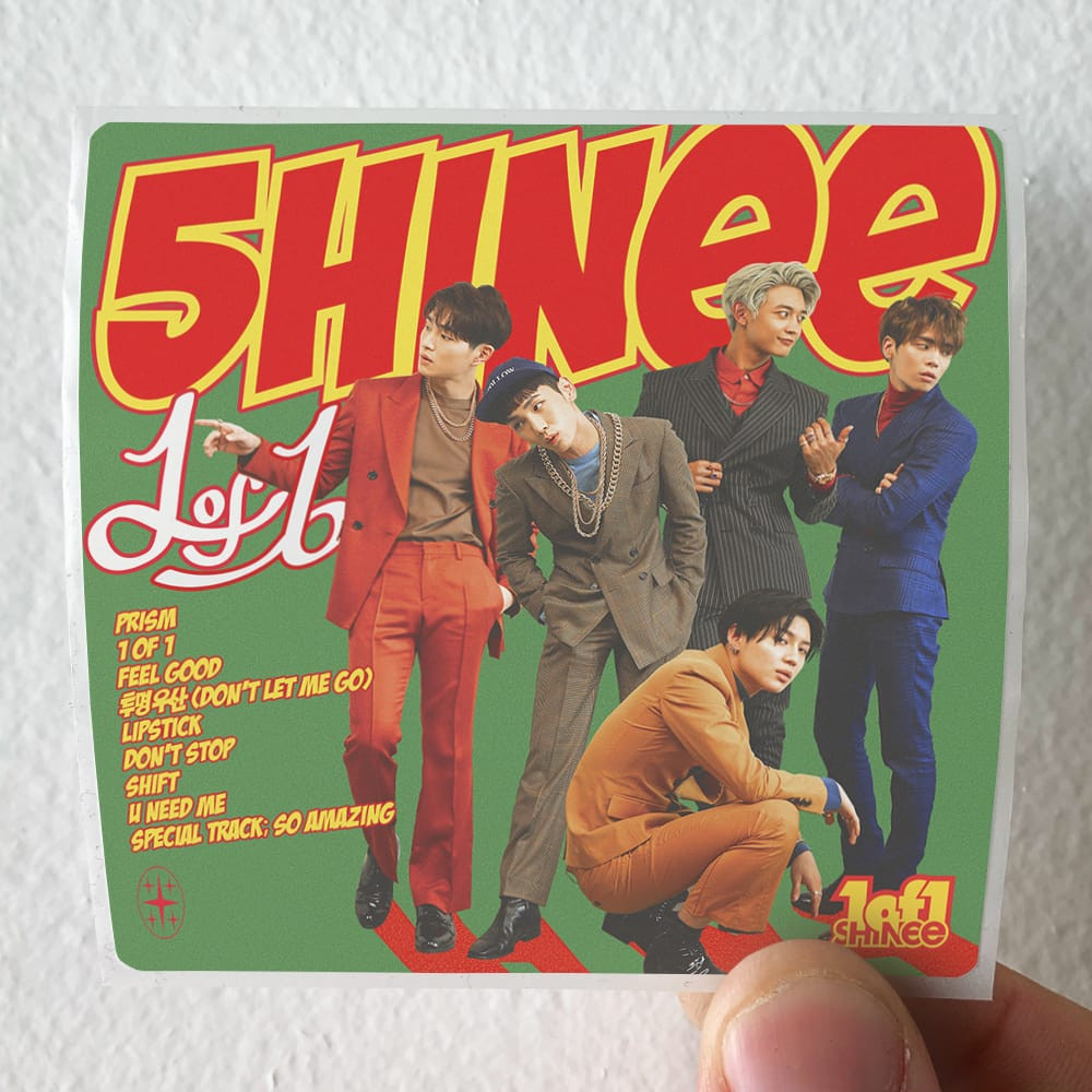 SHINee　1 and 1 公式ステッカーセット SHINee 1 Of 1 Album Cover Sticker