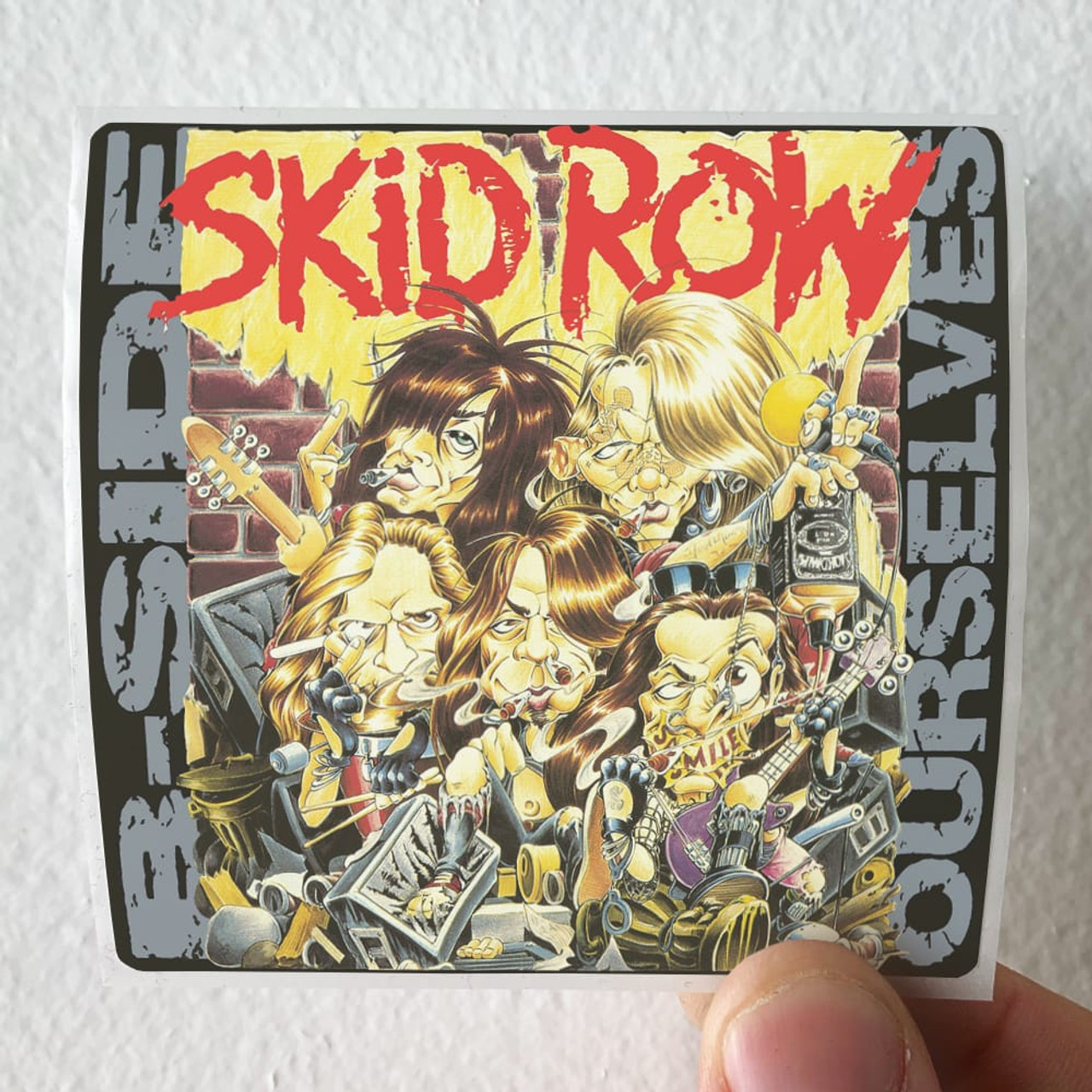 Skid Row B Side Ourselves 1 Album Cover Sticker