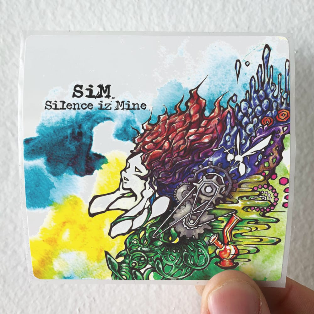 SiM Silence Iz Mine Album Cover Sticker