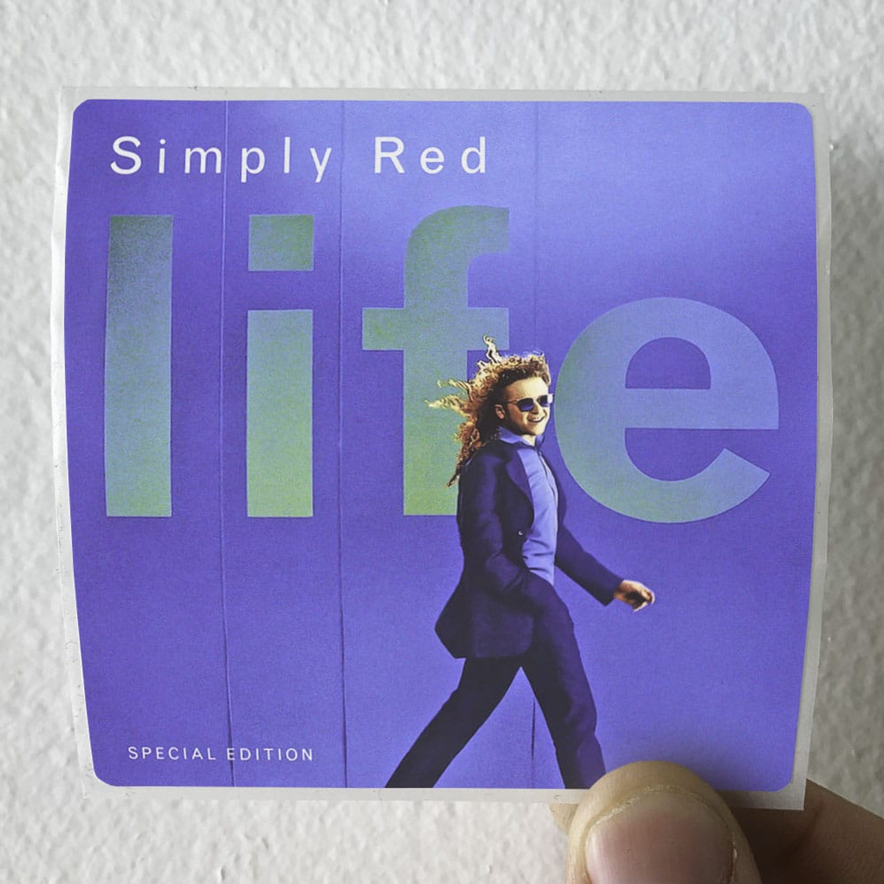 Simply Red Life 1 Album Cover Sticker