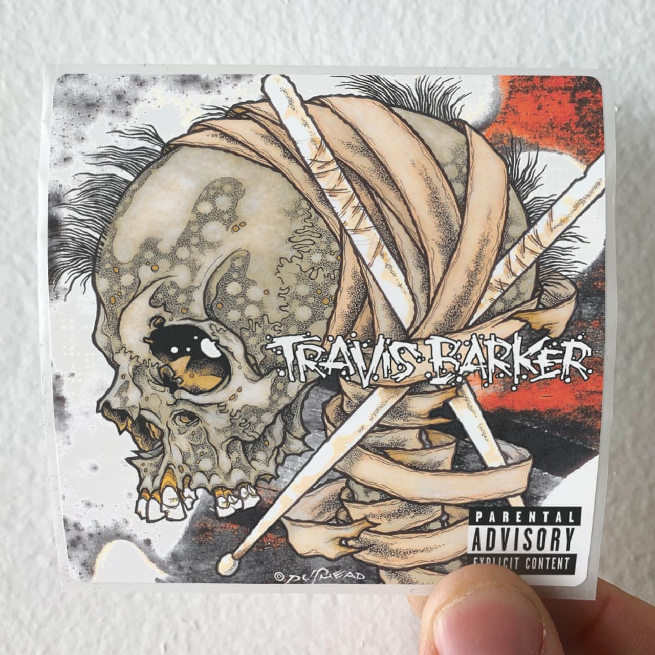 Travis Barker Give The Drummer Some Album Cover Sticker