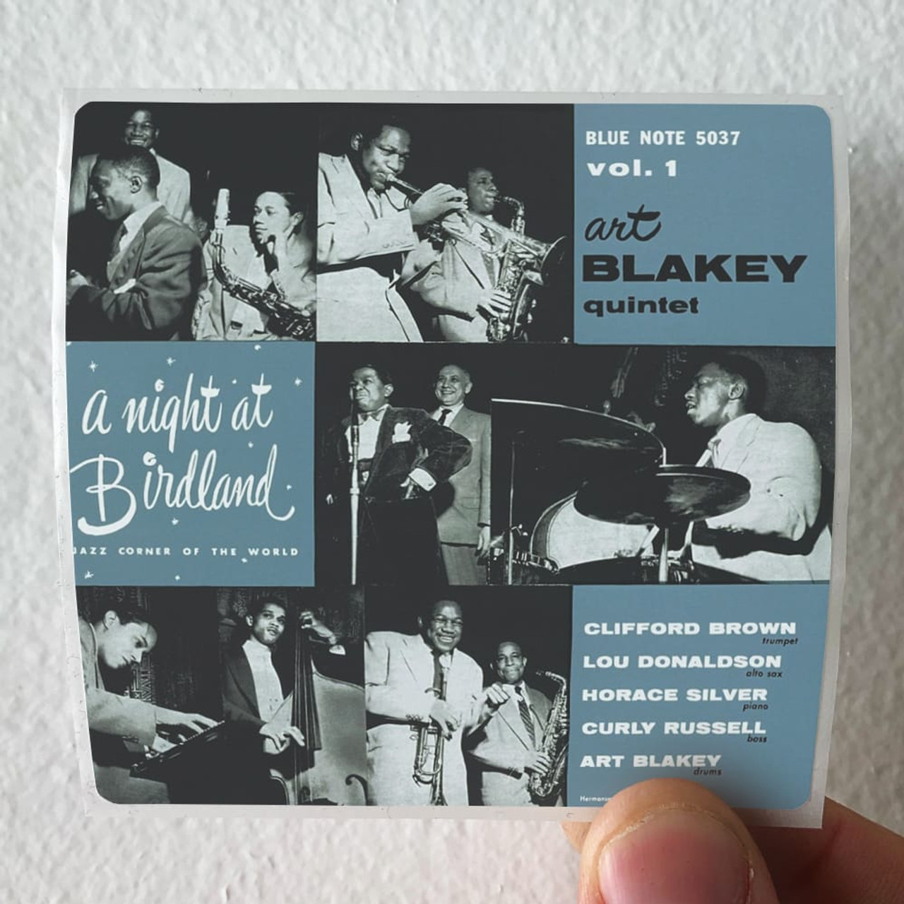 The Art Blakey Quintet A Night At Birdland Volume 1 Album Cover Sticker