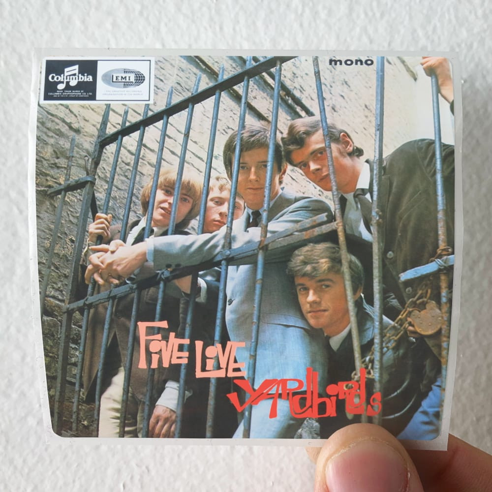 The Yardbirds Five Live Yardbirds Album Cover Sticker