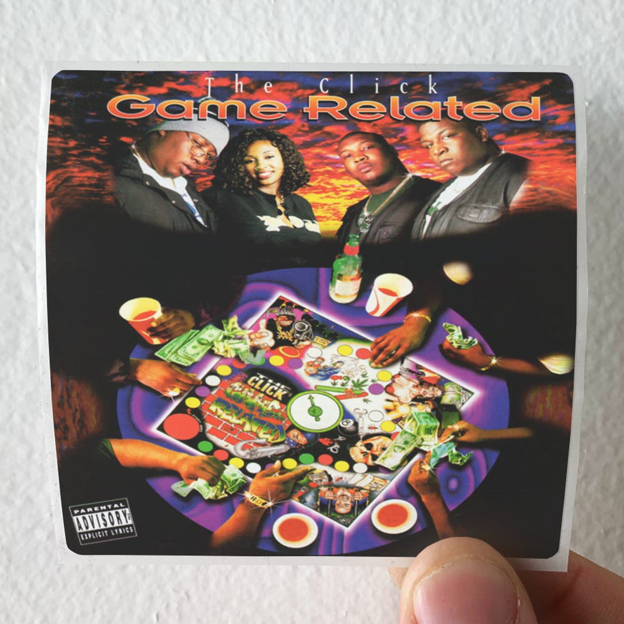 The Click Game Related Album Cover Sticker