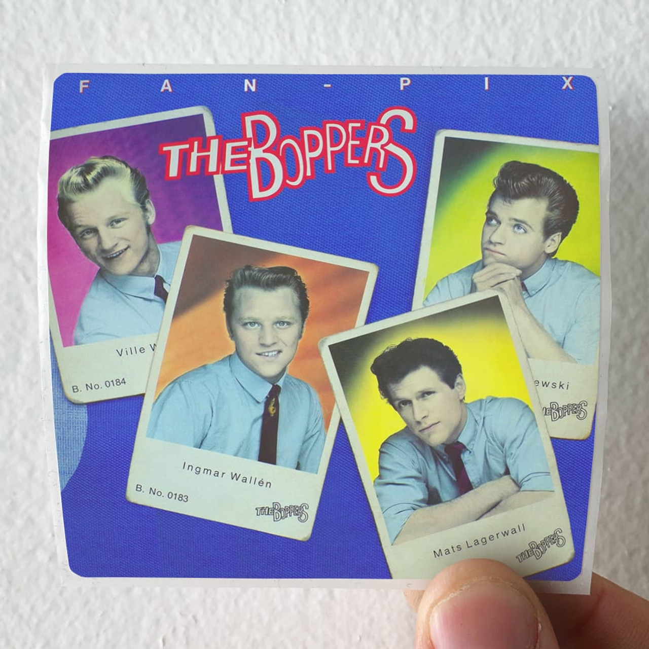 The Boppers Fan Pix Album Cover Sticker