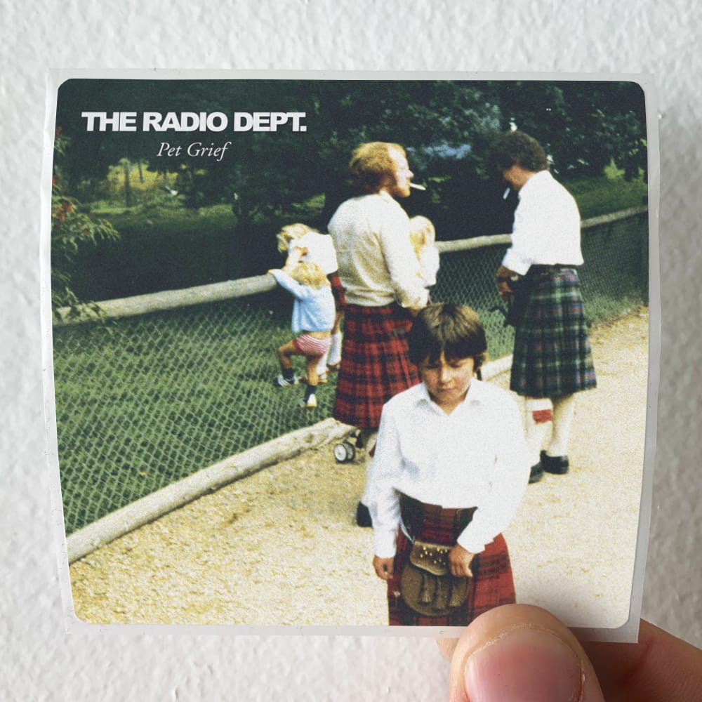 The Radio Dept Pet Grief Album Cover Sticker