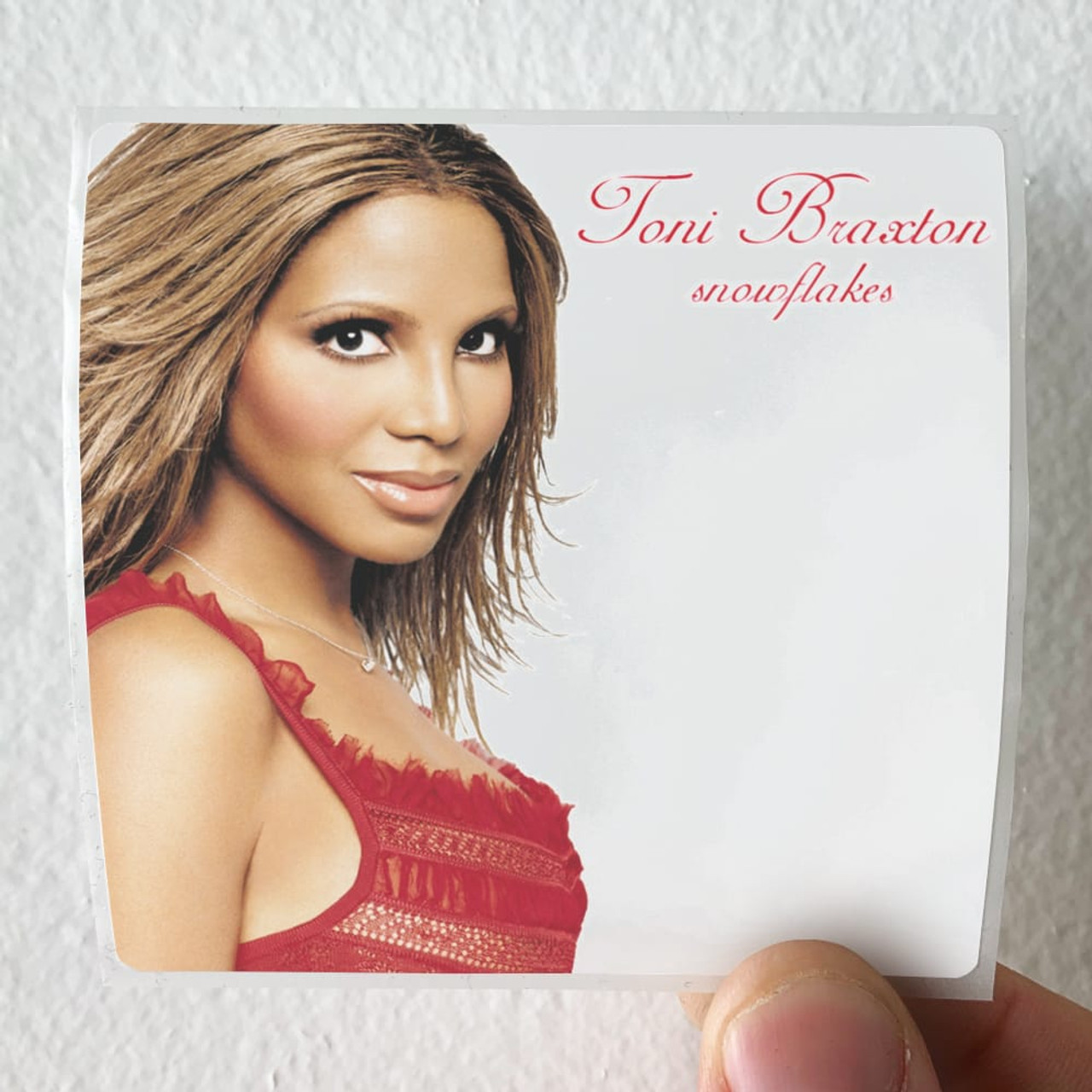 Toni Braxton Snowflakes Album Cover Sticker