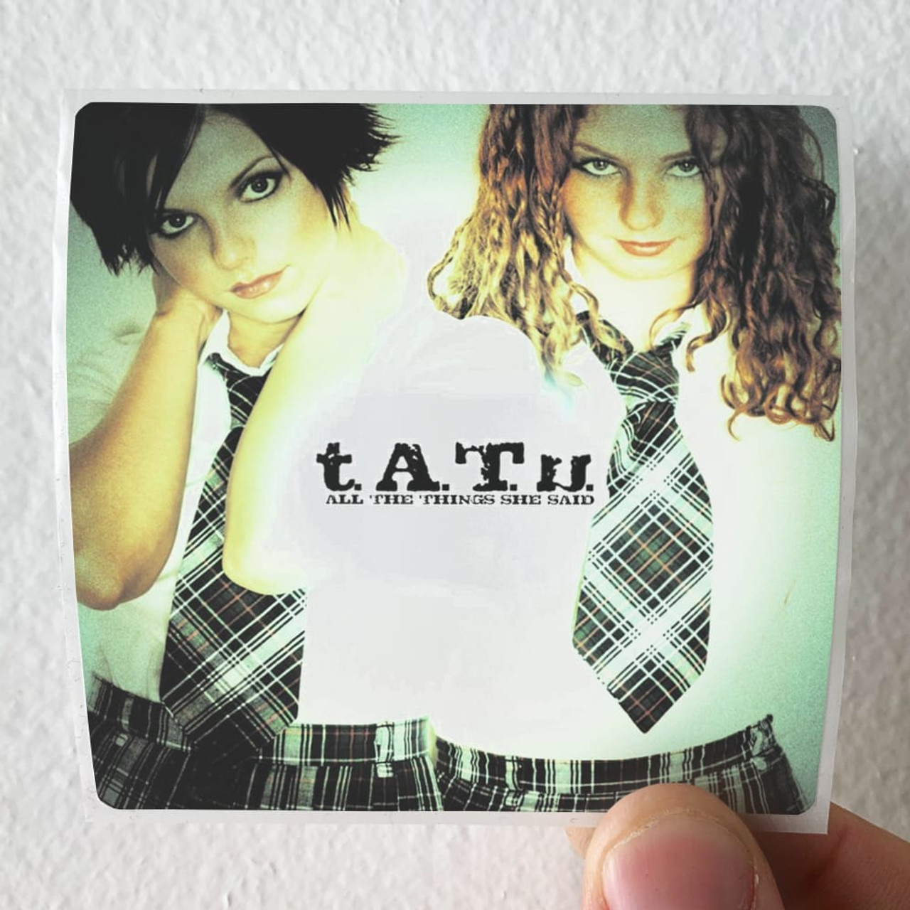 tATu All The Things She Said Album Cover Sticker