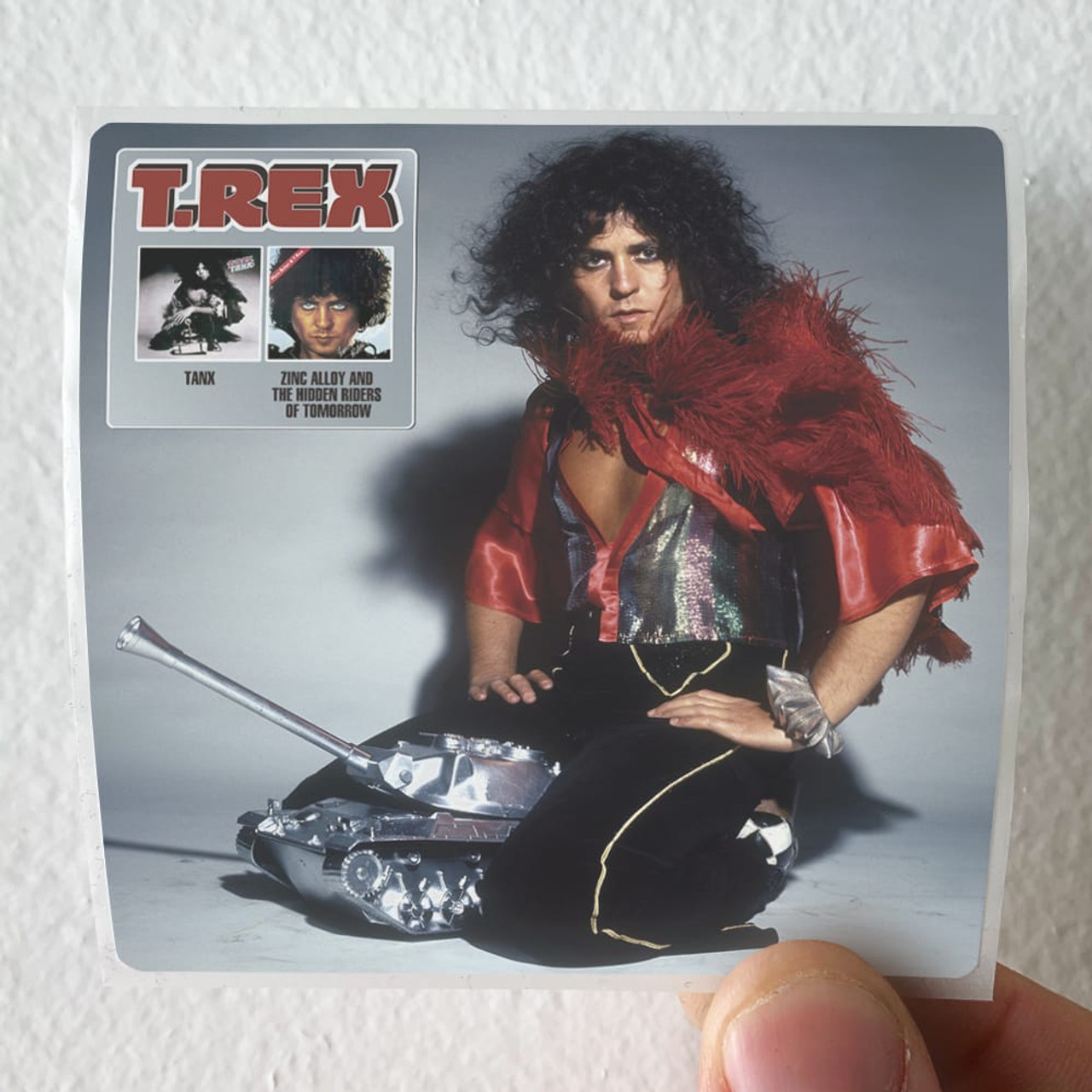 T Rex Tanx Zinc Alloy And The Hidden Riders Of Tomorrow Deluxe Ed Album  Cover Sticker