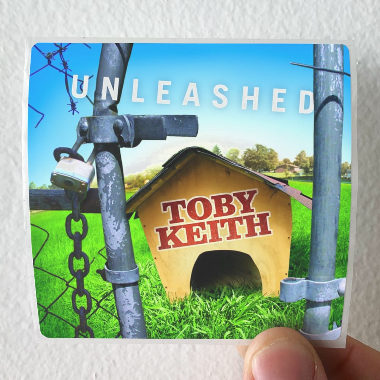 Toby Keith Unleashed Album Cover Sticker