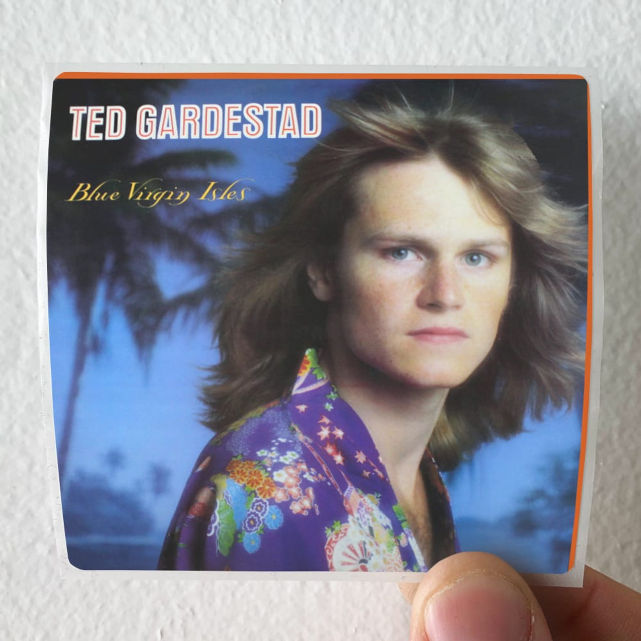 Ted Gardestad Blue Virgin Isles Album Cover Sticker