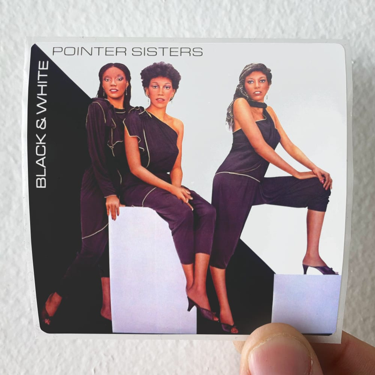 The Pointer Sisters Black White Album Cover Sticker