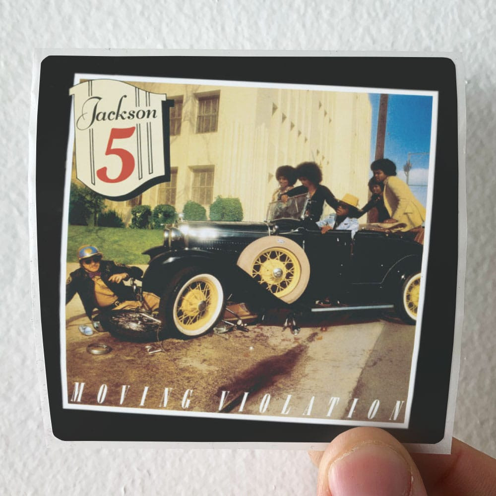 The Jackson 5 Moving Violation Album Cover Sticker