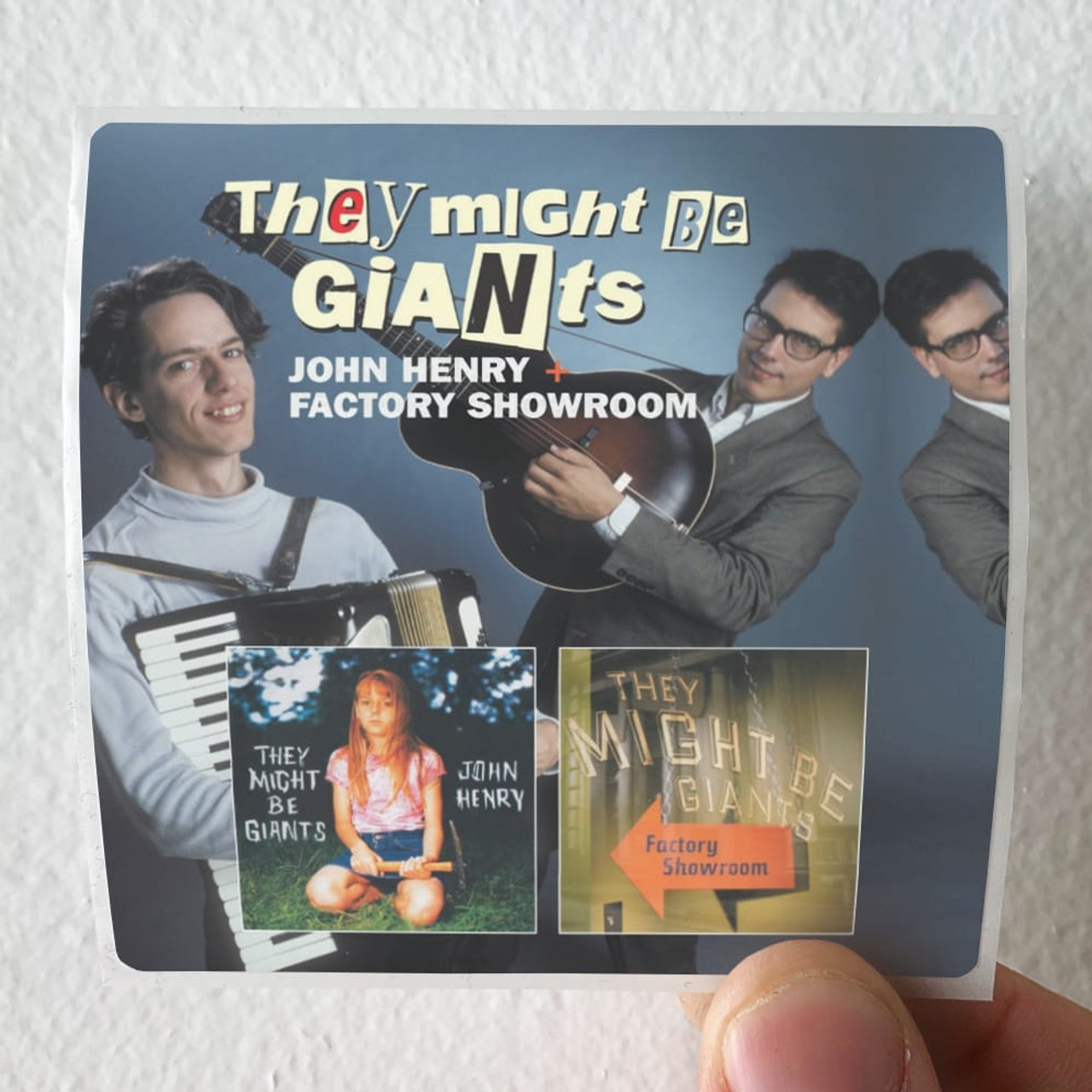 They Might Be Giants John Henry Factory Showroom Album Cover Sticker