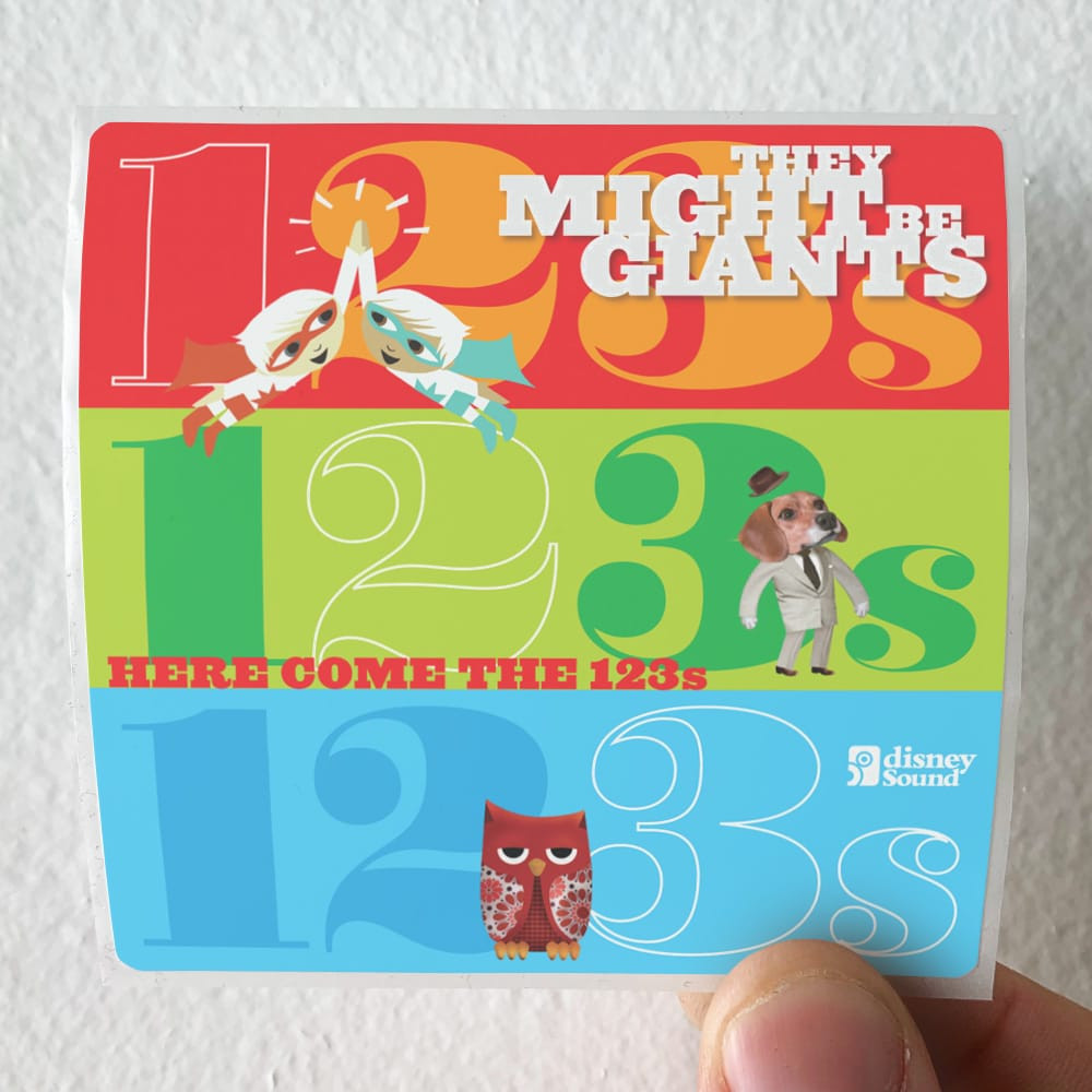 They Might Be Giants Here Come The 123S Album Cover Sticker