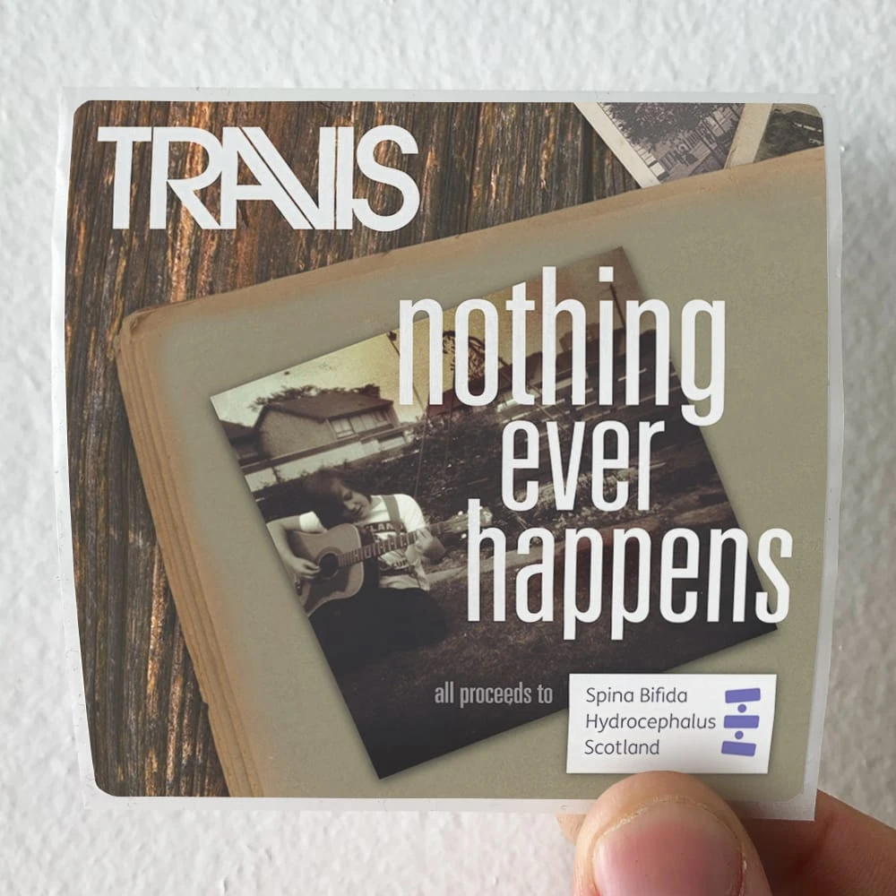 Travis Nothing Ever Happens Album Cover Sticker