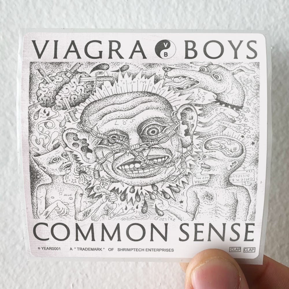 Viagra Boys Common Sense Album Cover Sticker