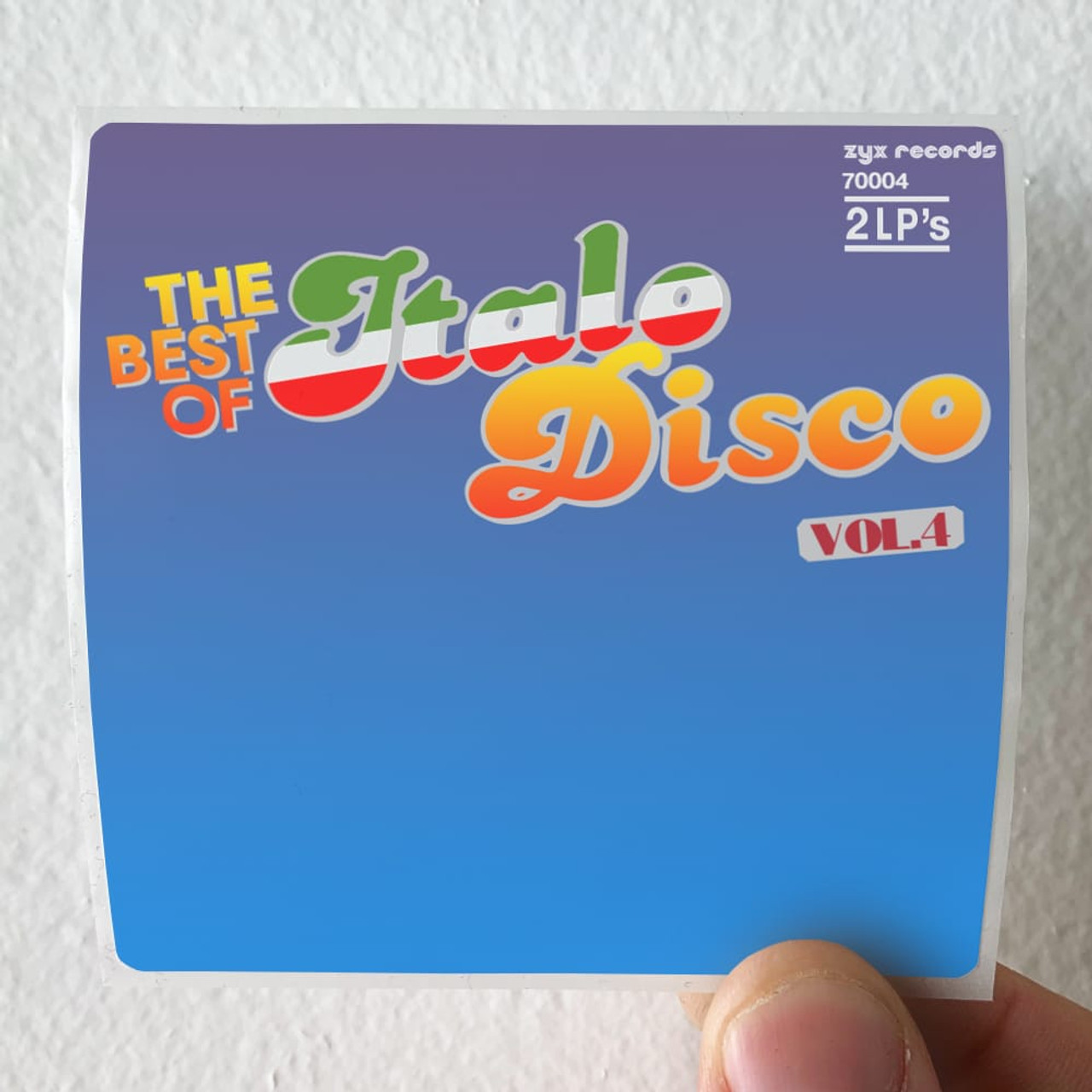 Various Artists The Best Of Italo Disco Volume 4 Album Cover Sticker