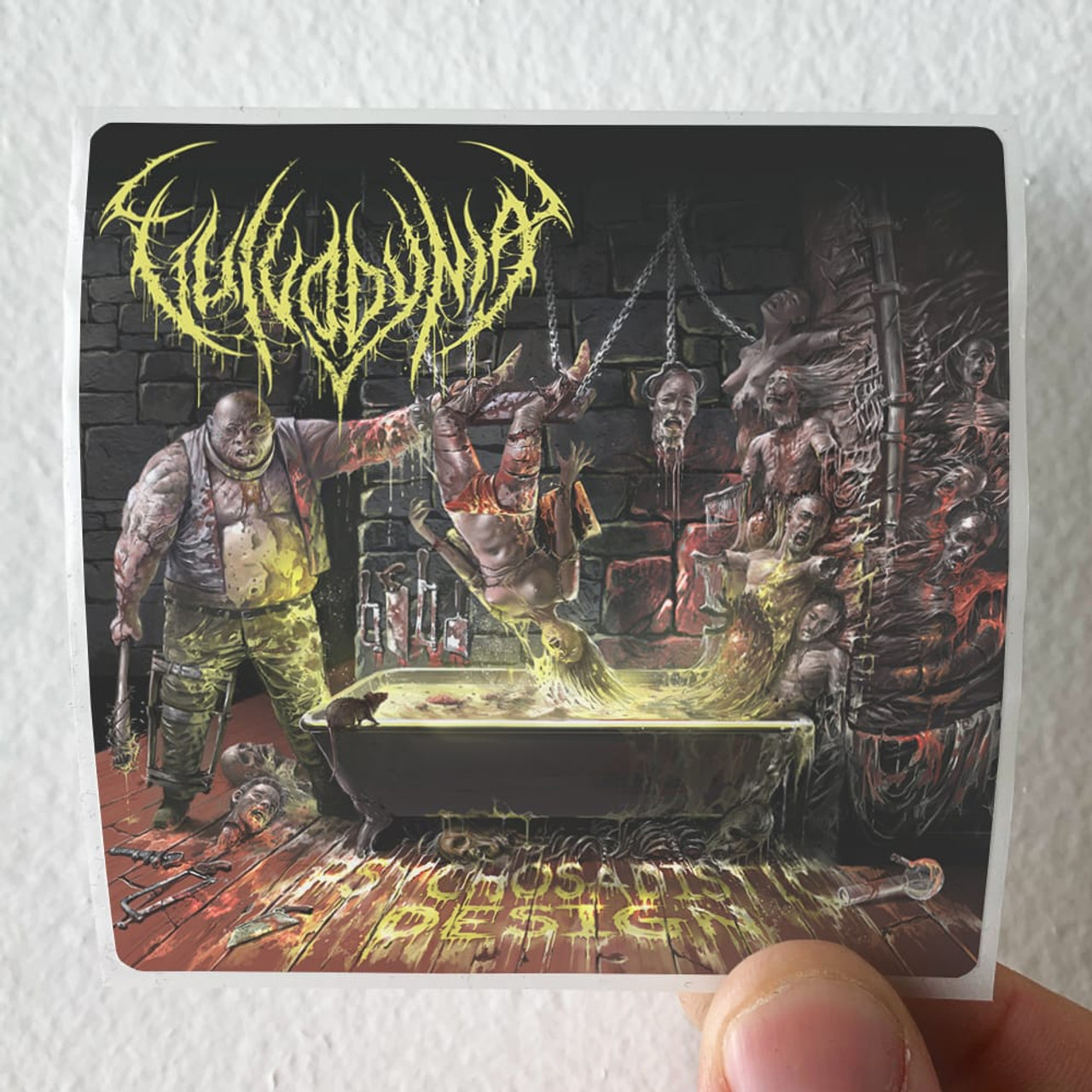 Vulvodynia Psychosadistic Design Album Cover Sticker