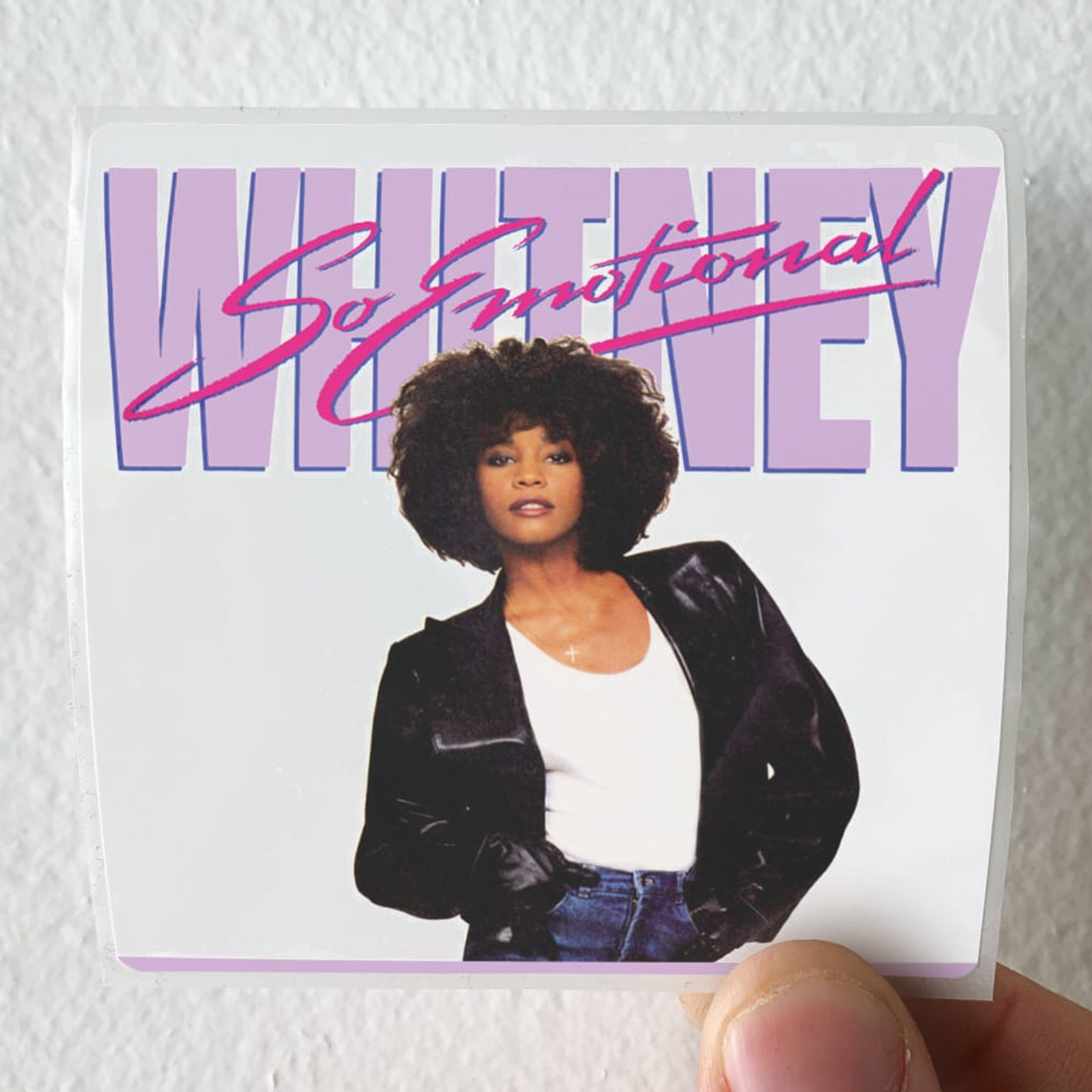 Whitney Houston So Emotional Album Cover Sticker