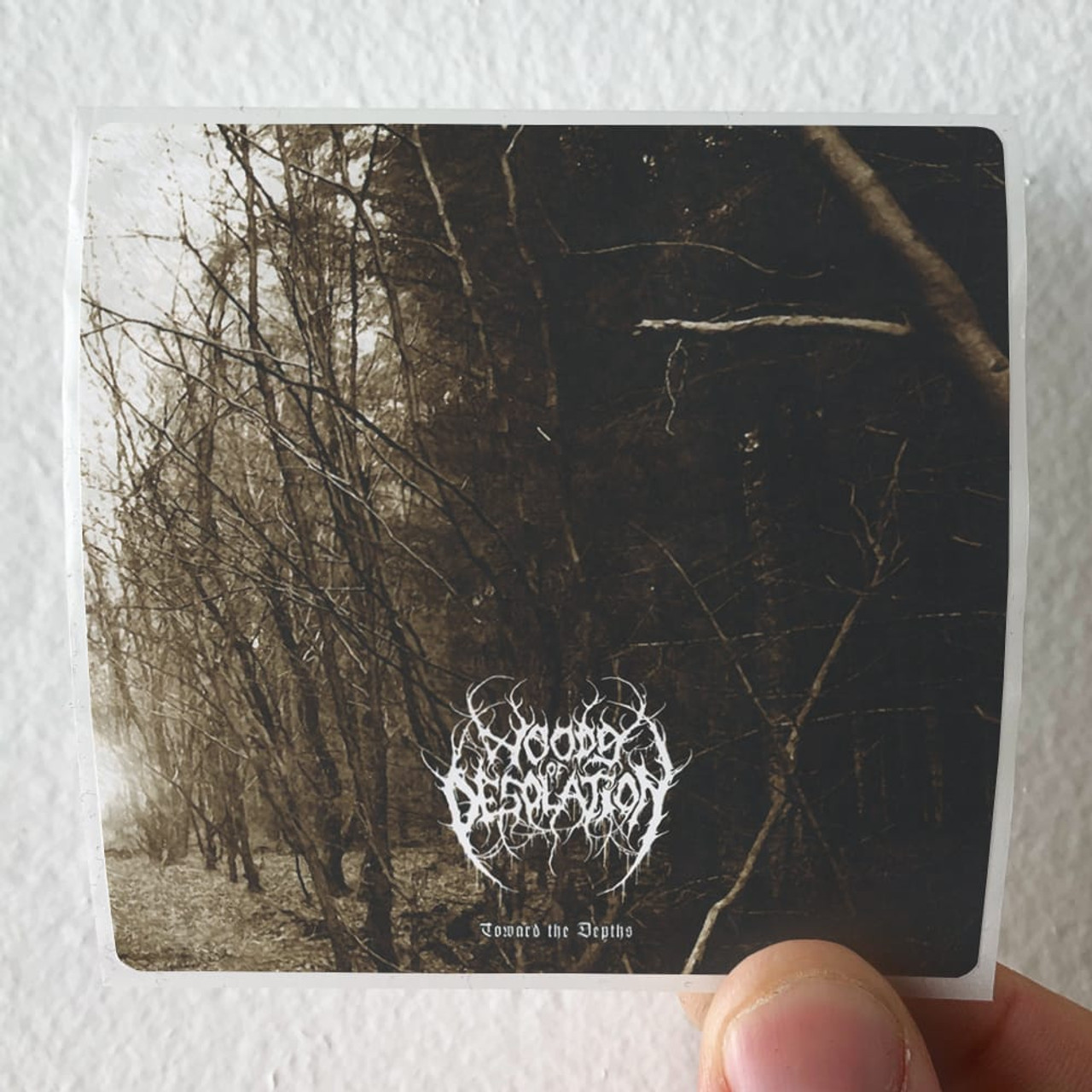 Woods of Desolation Toward The Depths Album Cover Sticker