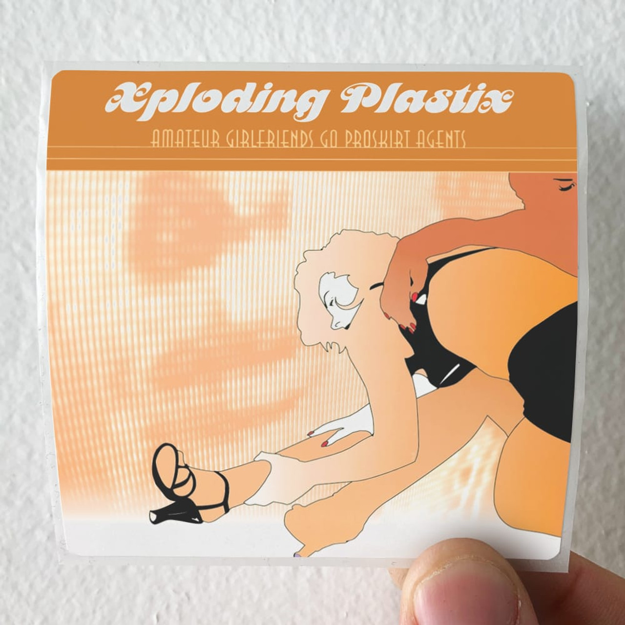 Xploding Plastix Amateur Girlfriends Go Proskirt Agents Album Cover Sticker