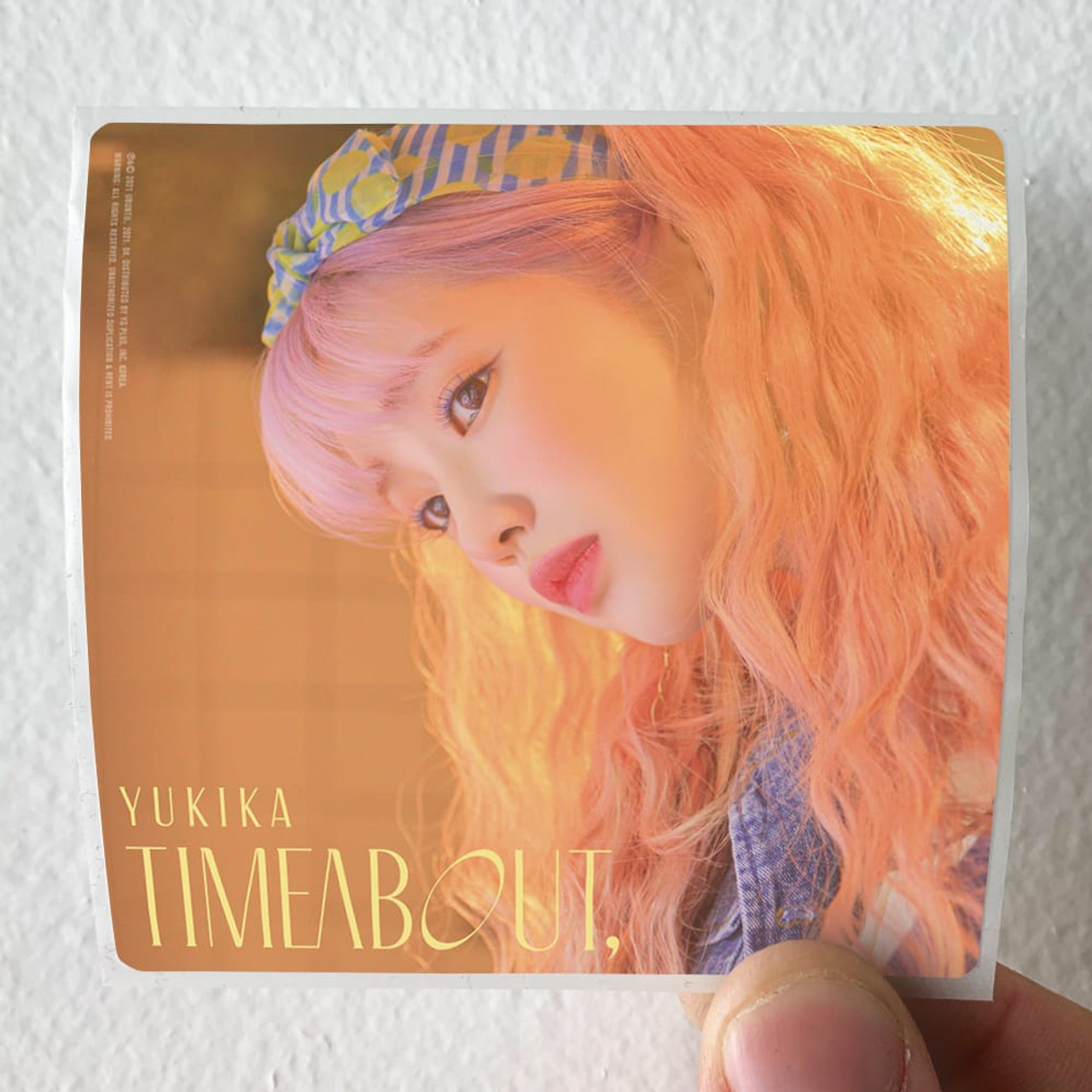 YUKIKA Timeabout Album Cover Sticker