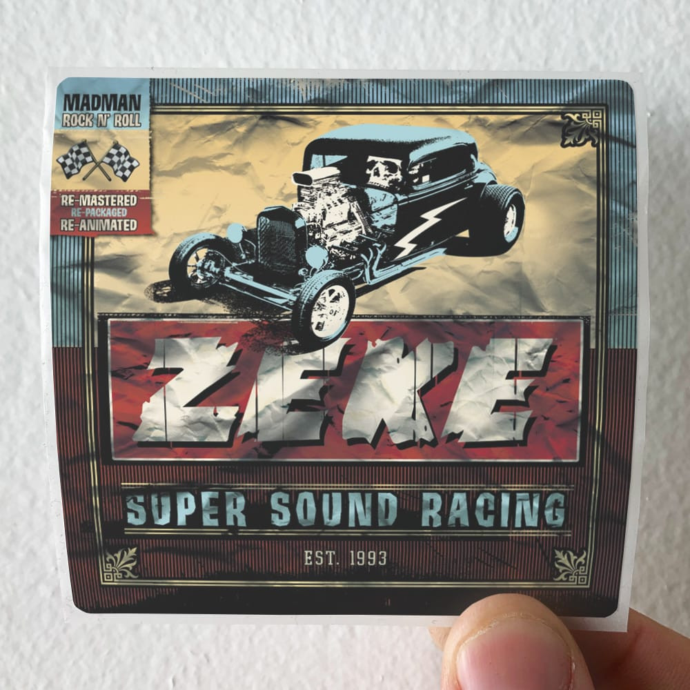 ZEKE/Super Sound Racing/P020 廃盤CD Zeke Super Sound Racing Album Cover Sticker