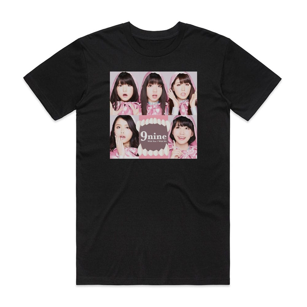 9nine With You With Me Album Cover T-Shirt Black