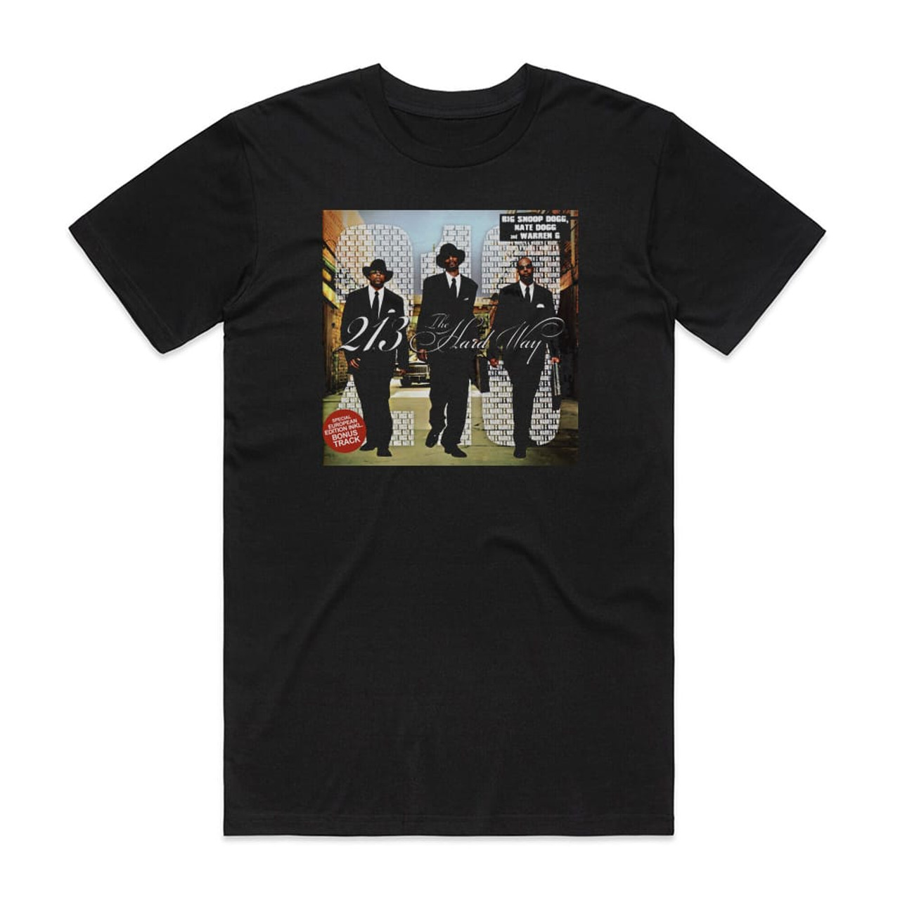 213 The Hard Way Album Cover T-Shirt Black