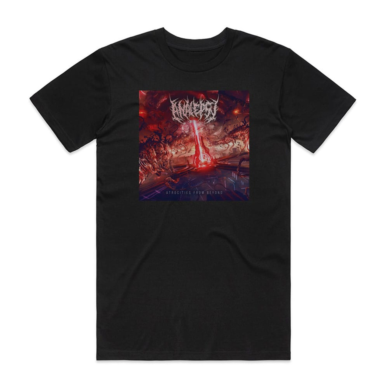 Analepsy Atrocities From Beyond Album Cover T-Shirt Black