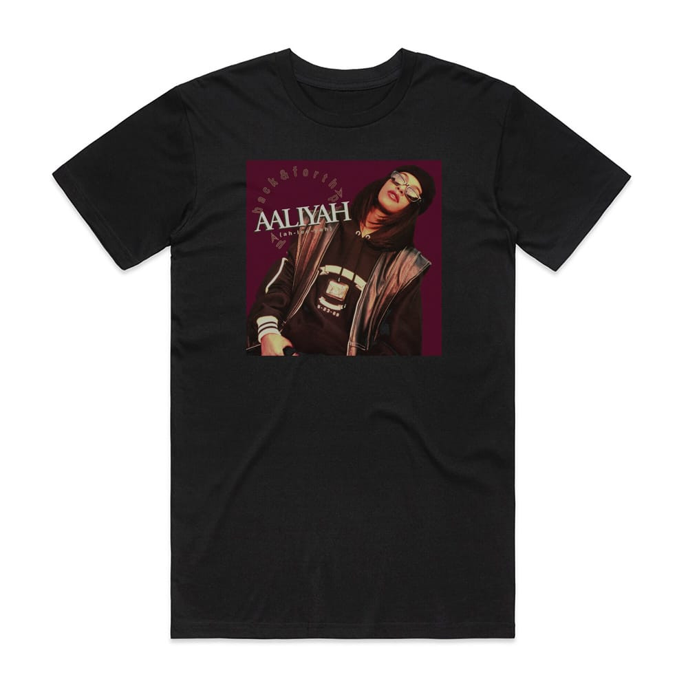 Aaliyah Back and Forth Tシャツ Lサイズ ブラック Aaliyah Back Forth Album Cover T-Shirt Black