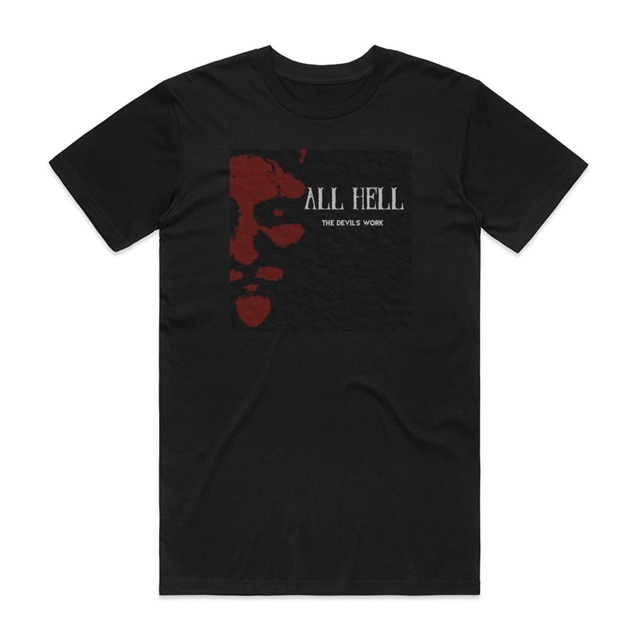 All Hell The Devils Work Album Cover T-Shirt Black
