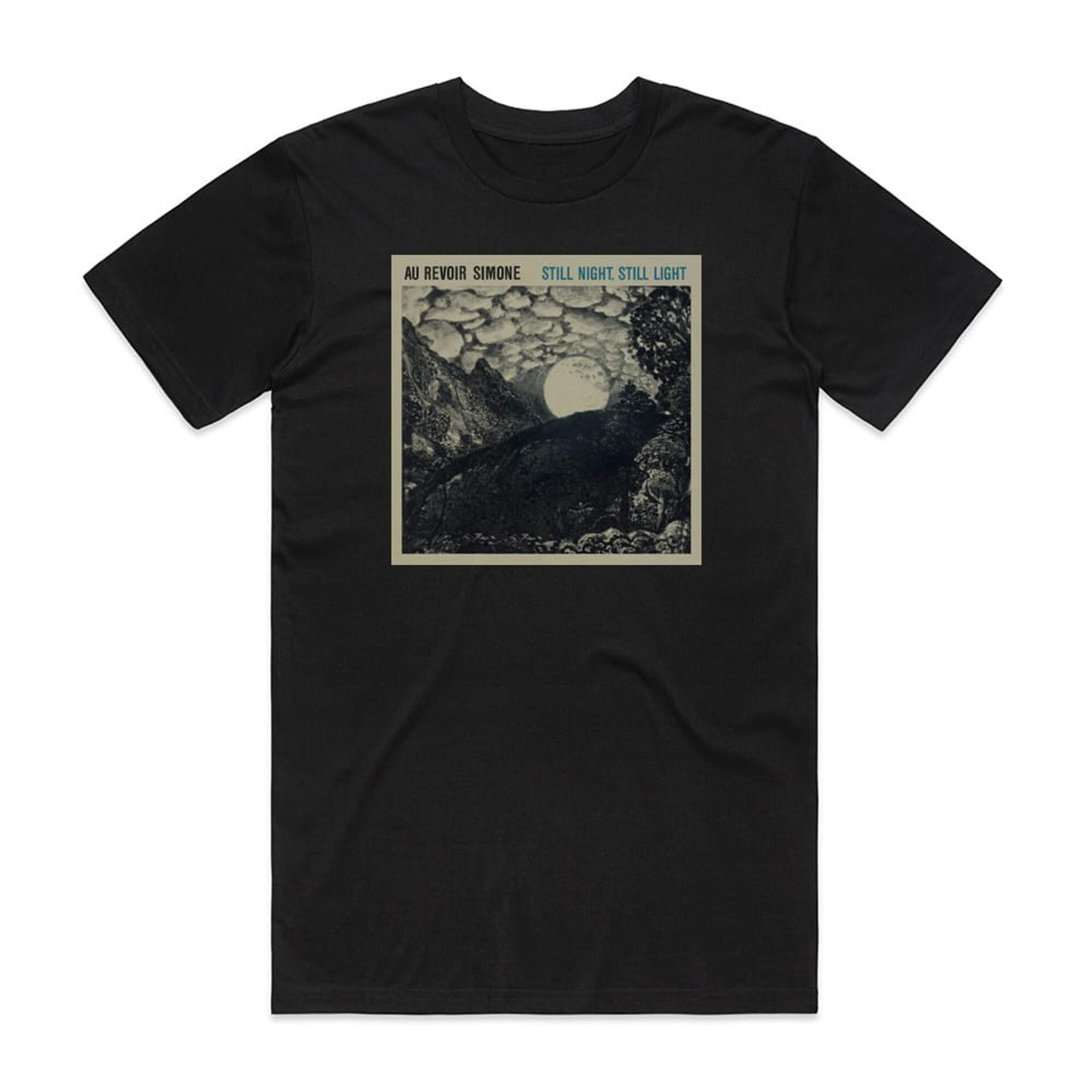 Au Revoir Simone Still Night Still Light Album Cover T-Shirt Black