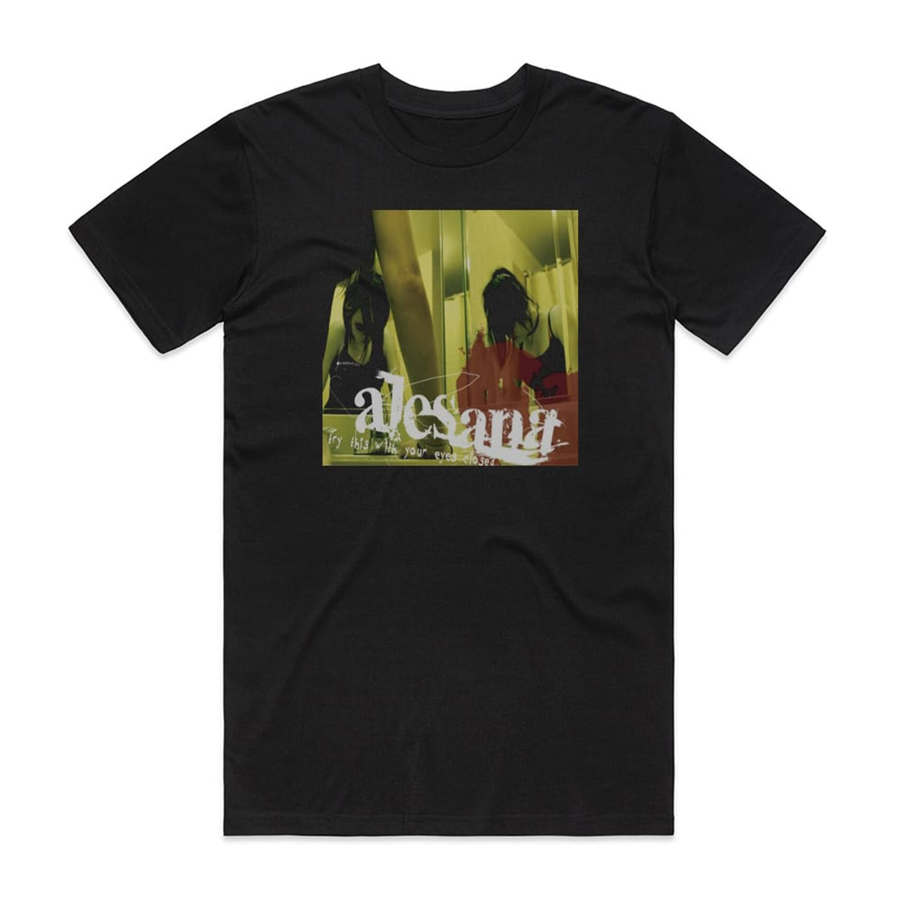 Alesana Try This With Your Eyes Closed Album Cover T-Shirt Black