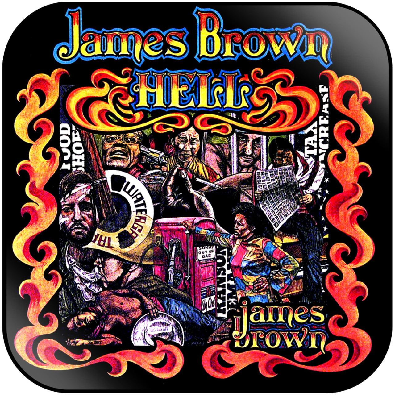 James Brown - Hot Pants Album Cover Sticker Album Cover Sticker