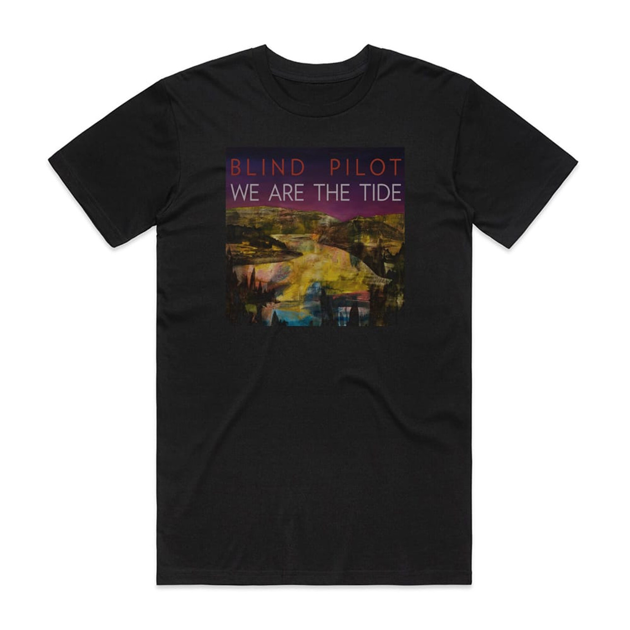 Blind Pilot We Are The Tide Album Cover T-Shirt Black