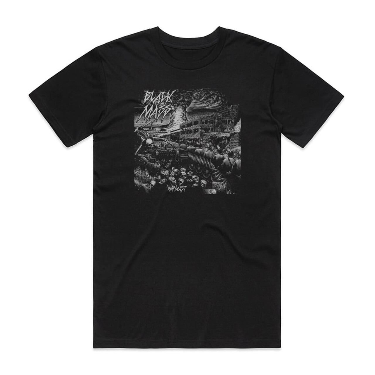 Black Mass Warlust Album Cover T-Shirt Black
