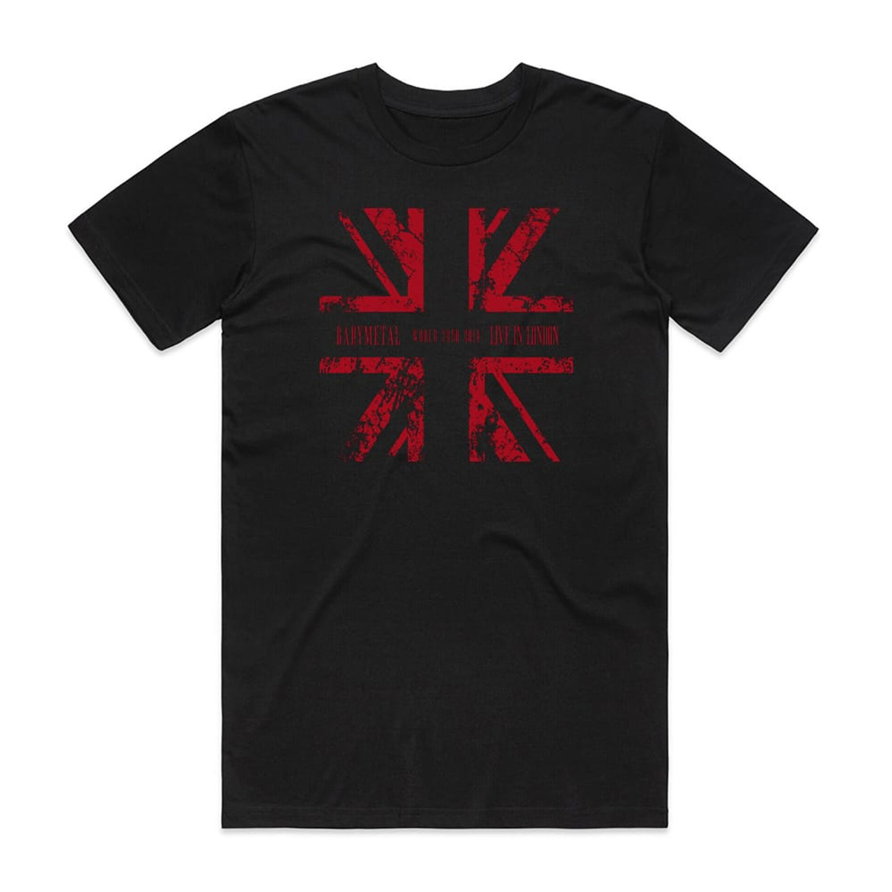 BABYMETAL Live In London Babymetal World Tour 2014 Album Cover T-Shirt Black