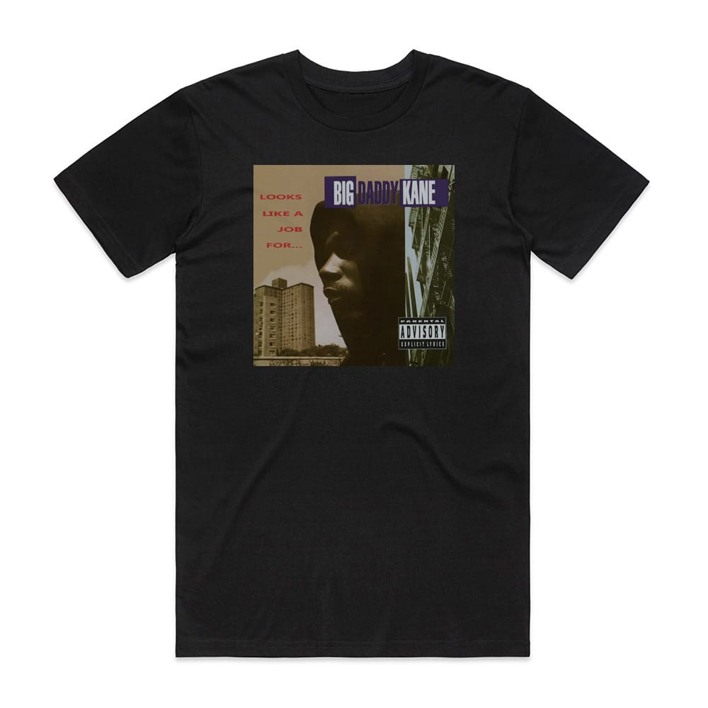 Big Daddy Kane Looks Like A Job For Album Cover T-Shirt Black