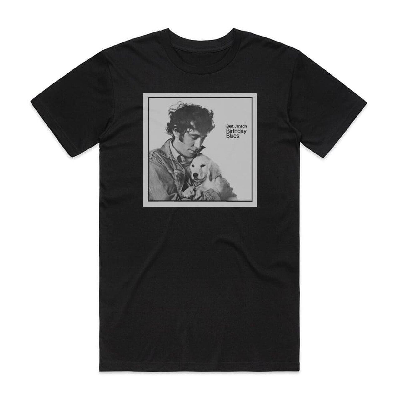 Bert Jansch Birthday Blues Album Cover T-Shirt Black