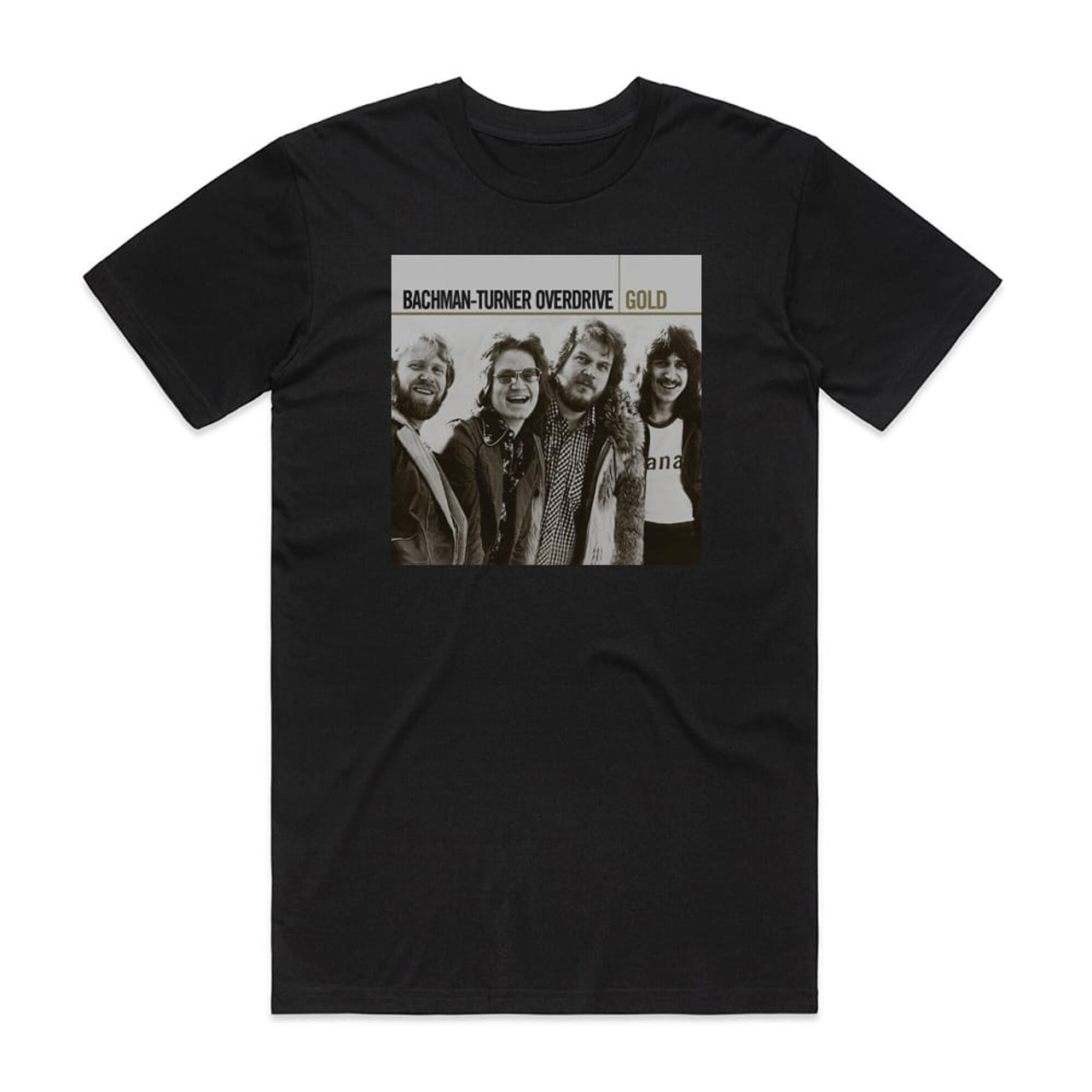 Bachman-Turner Overdrive Gold Album Cover T-Shirt Black