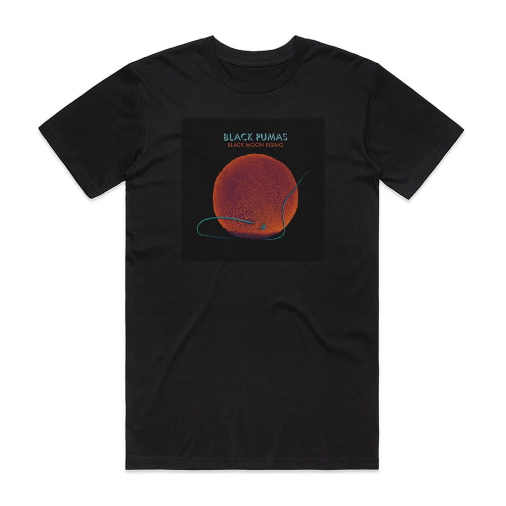 Black Pumas Black Moon Rising Album Cover T-Shirt Black