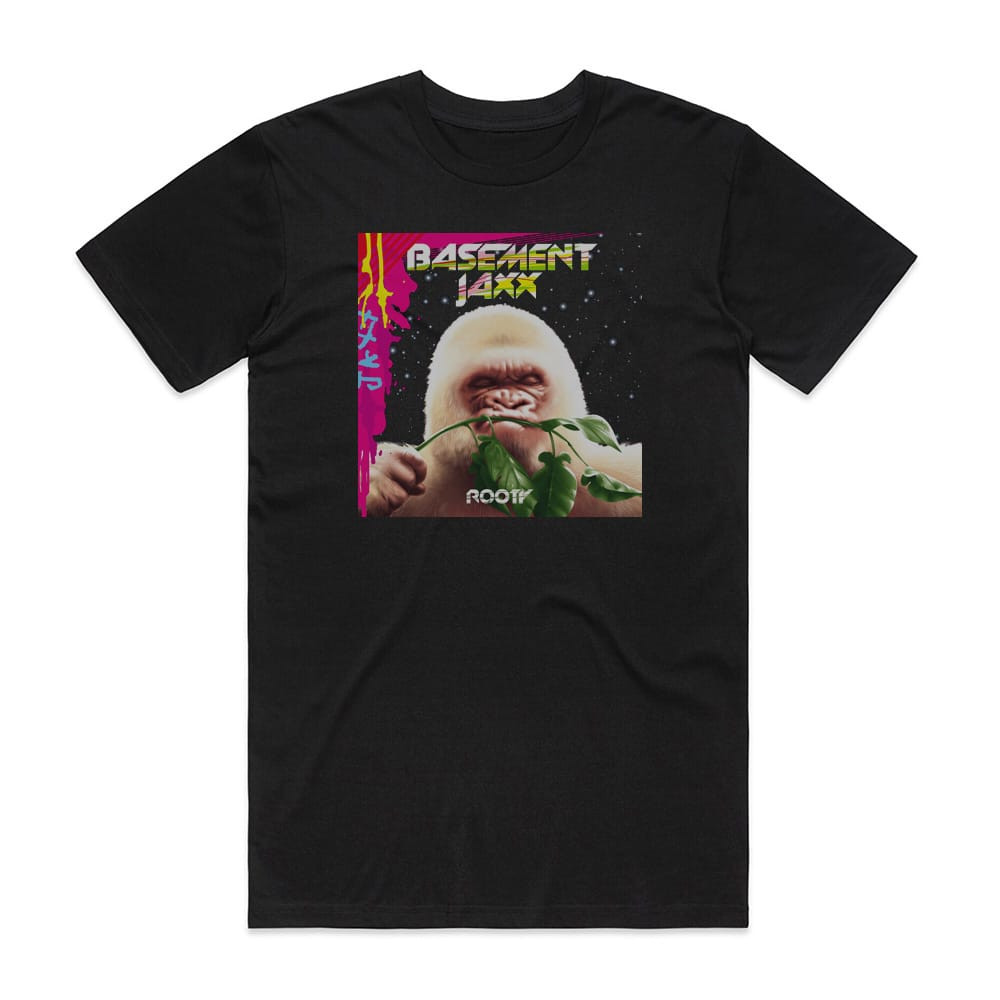 Basement Jaxx Rooty Album Cover T-Shirt Black