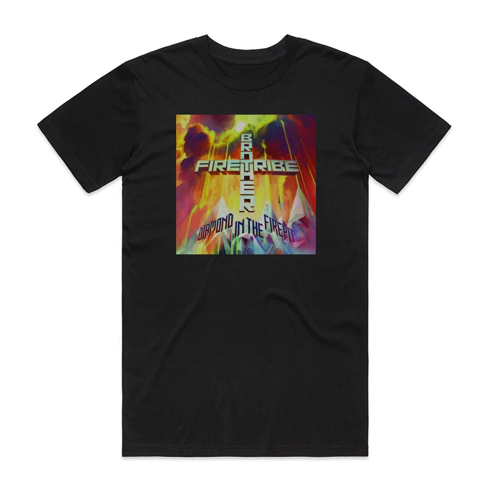 Brother Firetribe Diamond In The Firepit Album Cover T-Shirt Black