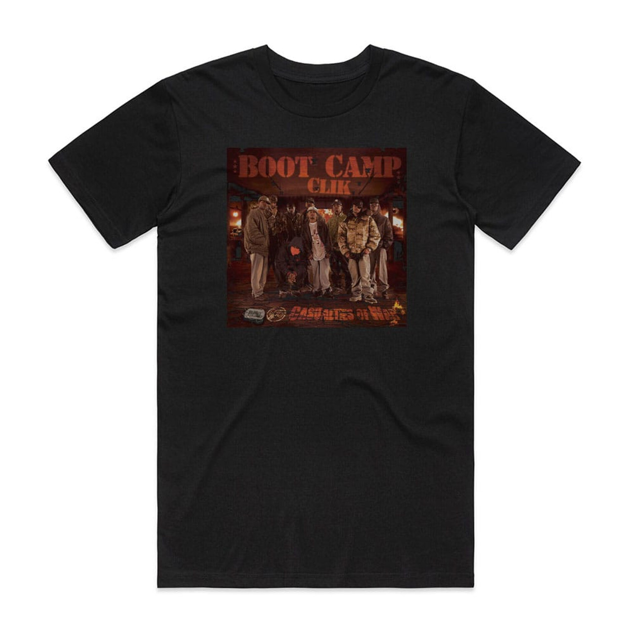 Boot Camp Clik Casualties Of War Album Cover T-Shirt Black