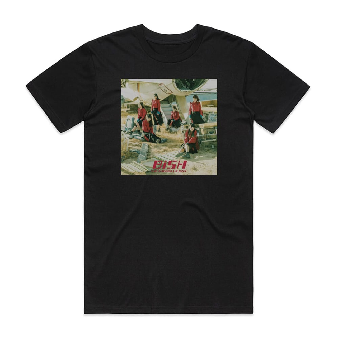 BiSH The Guerrilla Bish 1 Album Cover T-Shirt Black