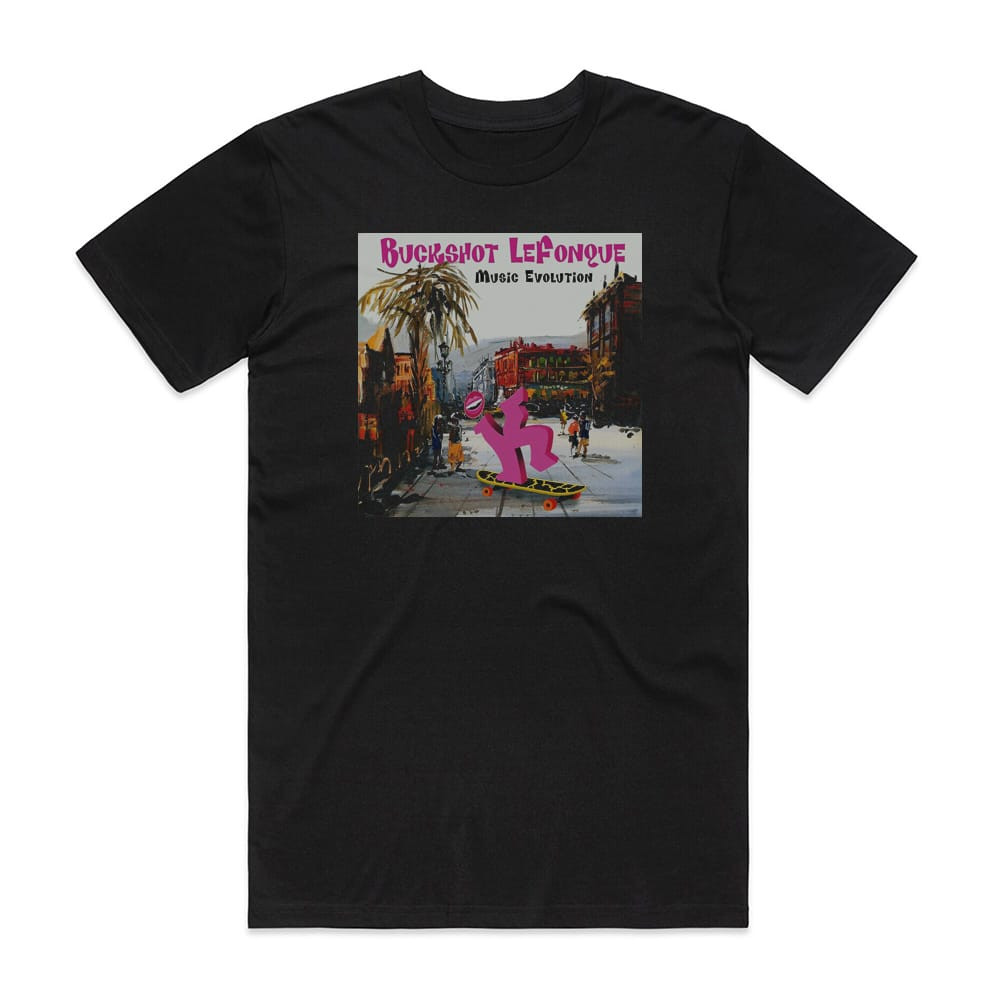 Buckshot LeFonque Music Evolution Album Cover T-Shirt Black