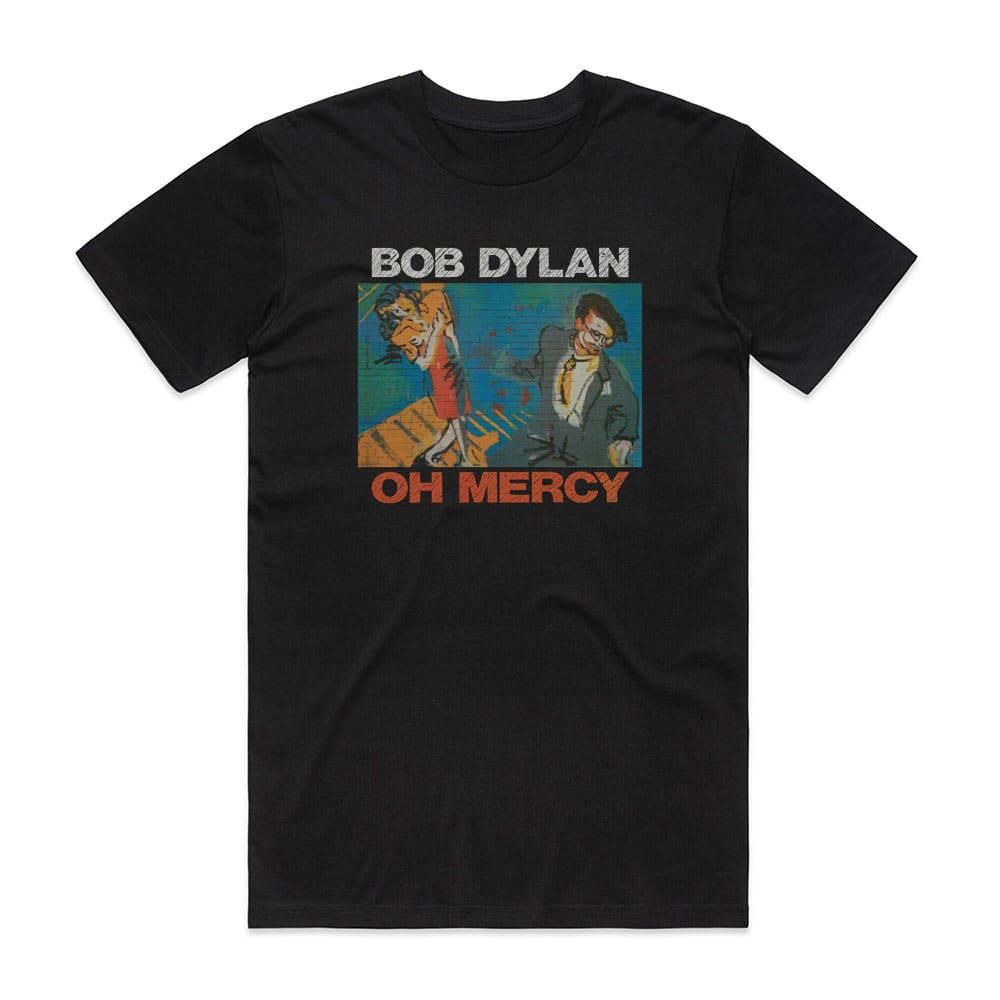 中古品 80s USA製 Bob dylan oh mercy Tシャツ L Bob Dylan Oh Mercy Album Cover T-Shirt Black